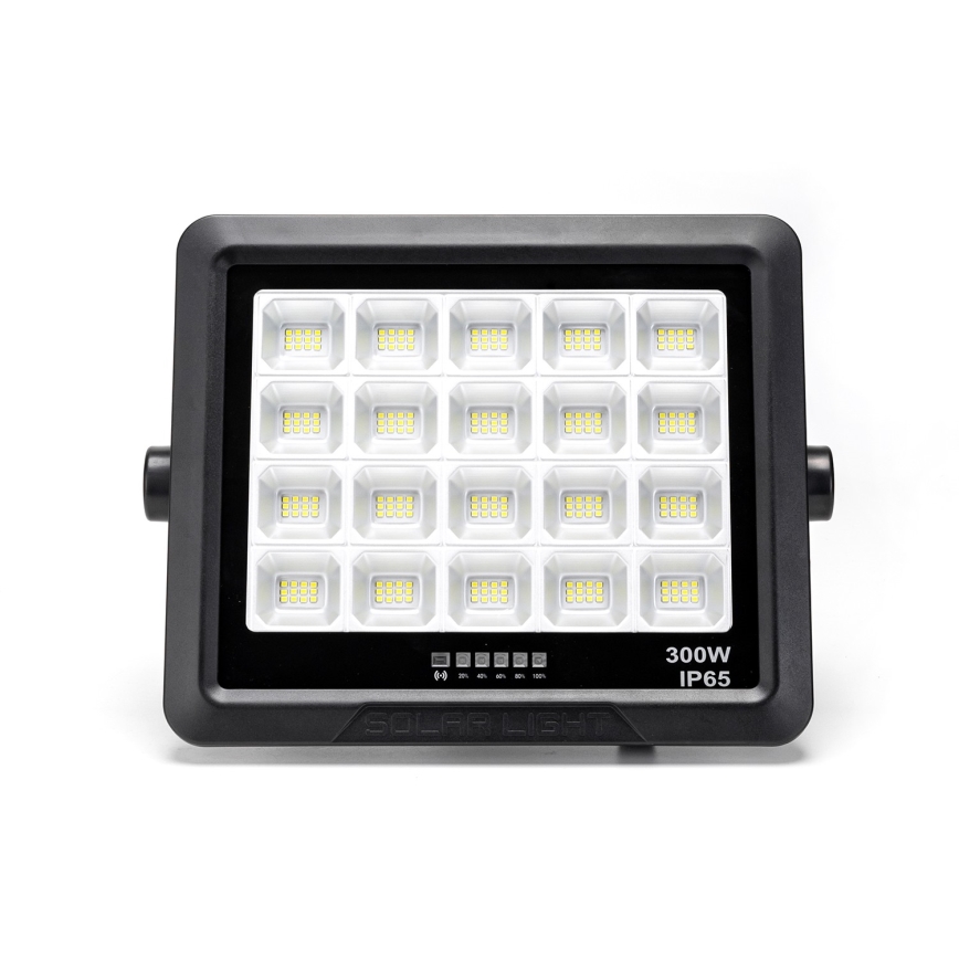 Aigostar - LED Himmennettävä aurinkokenno valonheitin LED/300W/3,4V IP65 + kauko-ohjaus