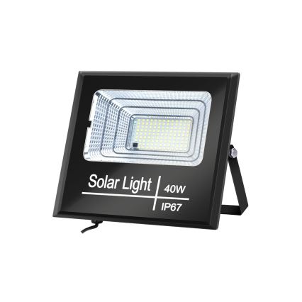 Aigostar - LED Himmennettävä aurinkokenno valonheitin LED/40W/3,2V IP67 + kaukosäädin