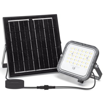 Aigostar - LED Himmennettävä aurinkokenno valonheitin LED/50W/3,4V 3000/4000/6500K IP66 + kauko-ohjaus