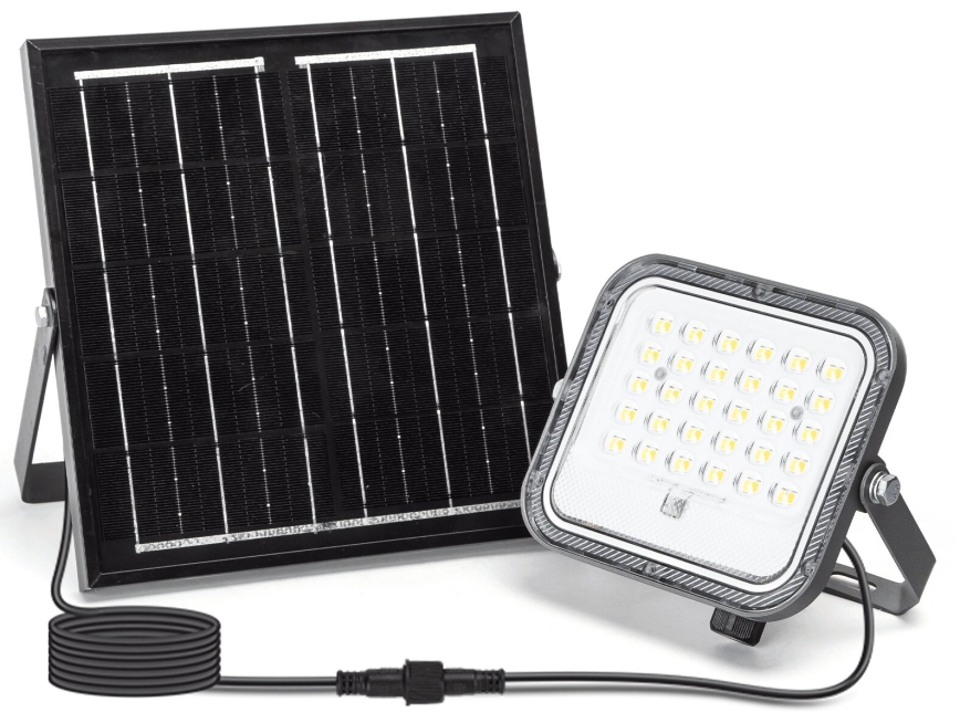 Aigostar - LED Himmennettävä aurinkokenno valonheitin LED/50W/3,4V 3000/4000/6500K IP66 + kauko-ohjaus