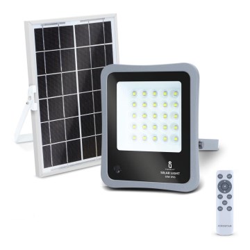 Aigostar - LED-himmennettävä aurinkokennovalonheitin LED/50W/3,2V IP65 + kauko-ohjain
