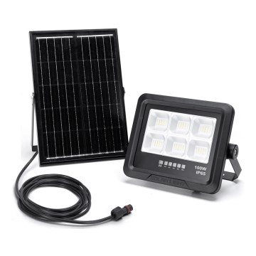 Aigostar - LED himmennettävä aurinkokohdevalo LED/100W/3,4V IP65 10000 mAh + kaukosäädin