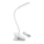 Aigostar - LED Himmennettävä ja ladattava pöytälamppu klipsillä LED/2,5W/5V 1200mAh valkoinen