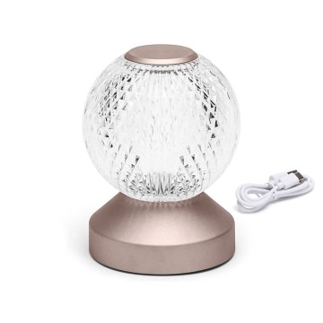 Aigostar - LED Himmennettävä ja ladattava pöytälamppu LED/1W/5V 2700/4000/6500K 1800mAh 13,5 cm