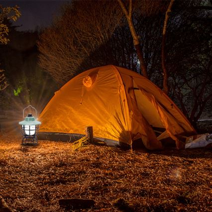 Aigostar - LED Himmennettävä kannattava ladattava retkeily lamppu LED/3W/3,7V 1200mAh