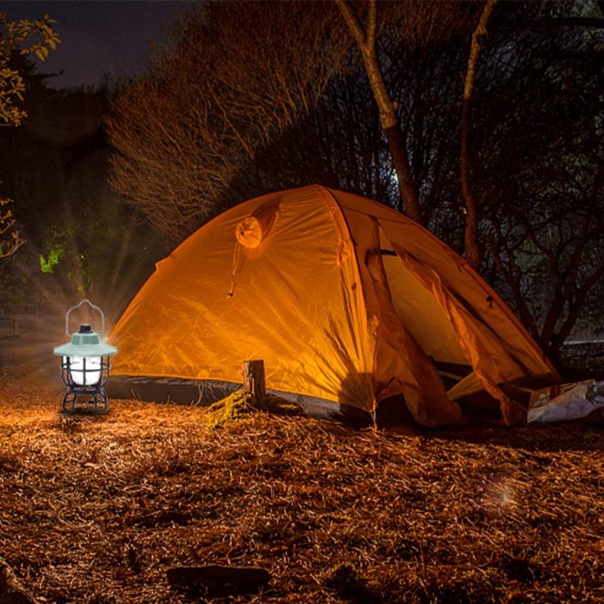 Aigostar - LED Himmennettävä kannattava ladattava retkeily lamppu LED/3W/3,7V 1200mAh