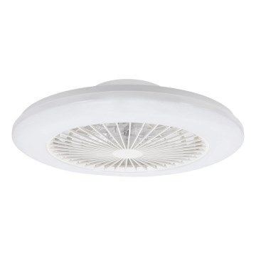Aigostar - LED himmennettävä kattovalaisin tuulettimella LED/40W/230V 2700-6500K halkaisija 48,5 cm valkoinen + kaukosäädin