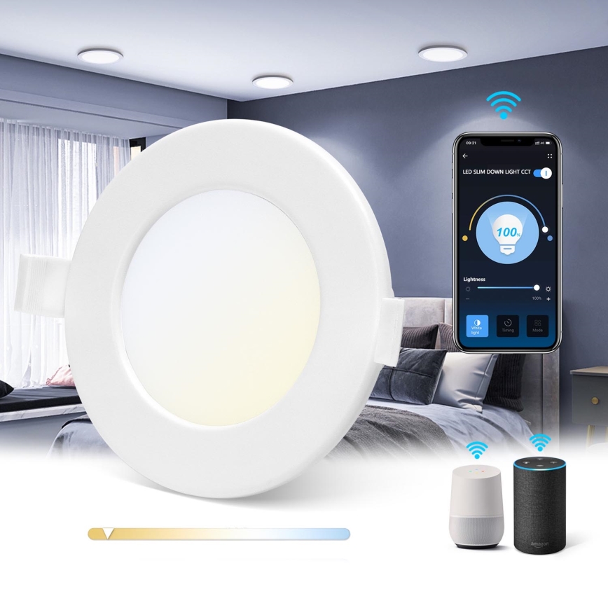 Aigostar - LED Himmennettävä kattovalo 6W/230V d. 11,5 cm Wi-Fi