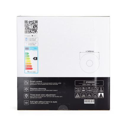 Aigostar - LED Himmennettävä kattovalo LED/18W/230V d. 34 cm Wi-Fi