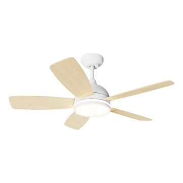 Aigostar - LED himmennettävä kattovalo LED/20W/230V 2700-6500K 132cm valkoinen/beige + kauko-ohjaus