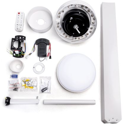Aigostar - LED himmennettävä kattovalo LED/24W/230V 2700-6500K halkaisija 165 cm + kauko-ohjaus valkoinen