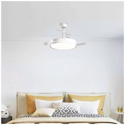 Aigostar - LED himmennettävä kattovalo LED/36W/230V 2700-6500K halkaisija 107 cm + kauko-ohjaus valkoinen