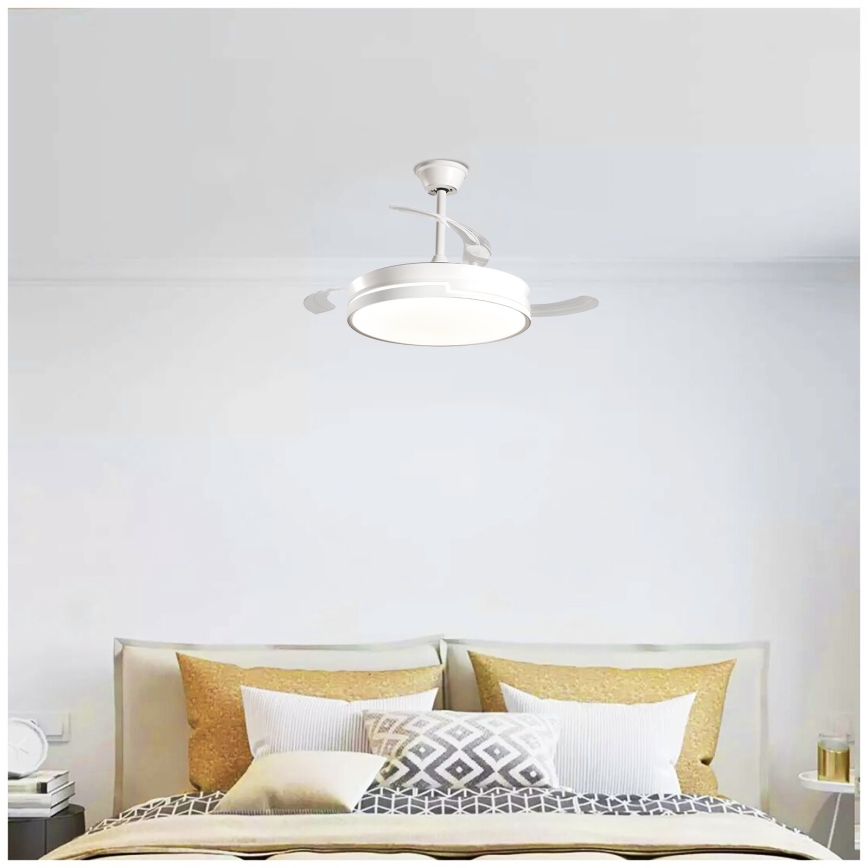 Aigostar - LED himmennettävä kattovalo LED/36W/230V 2700-6500K halkaisija 107 cm + kauko-ohjaus valkoinen