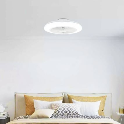 Aigostar - LED himmennettävä kattovalo LED/40W/230V 2700-6500K halkaisija 48 cm + kauko-ohjaus valkoinen