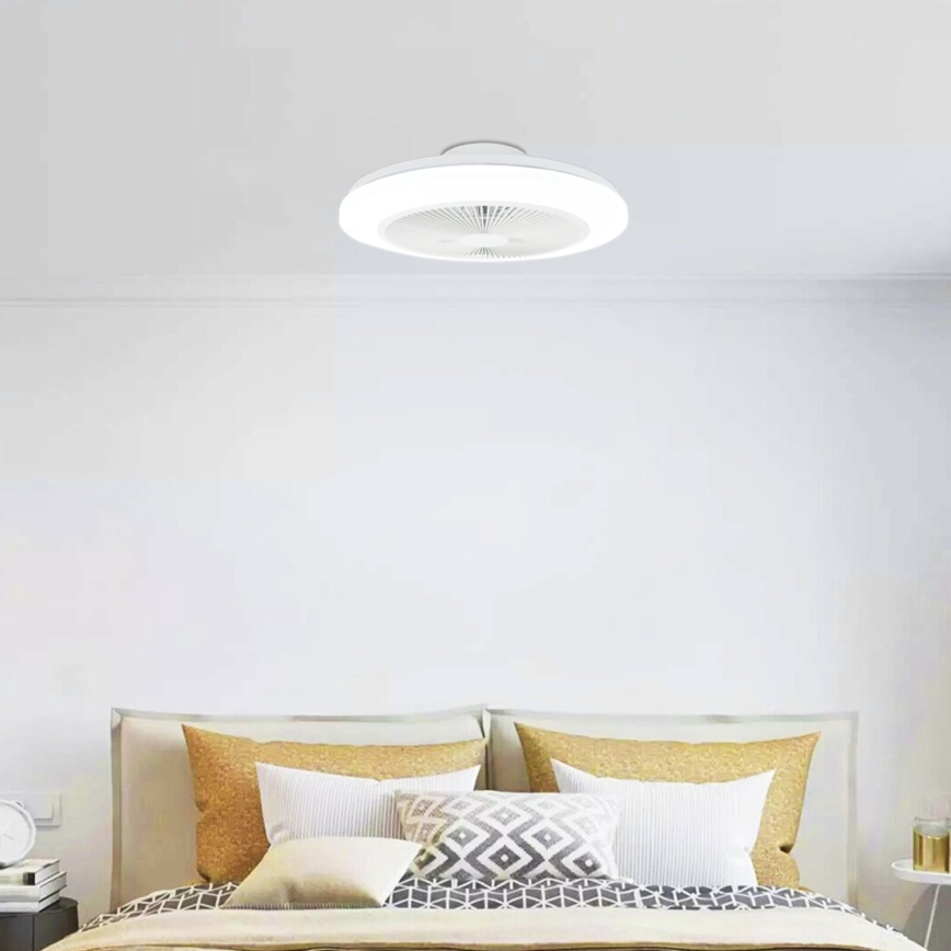Aigostar - LED himmennettävä kattovalo LED/40W/230V 2700-6500K halkaisija 48 cm + kauko-ohjaus valkoinen