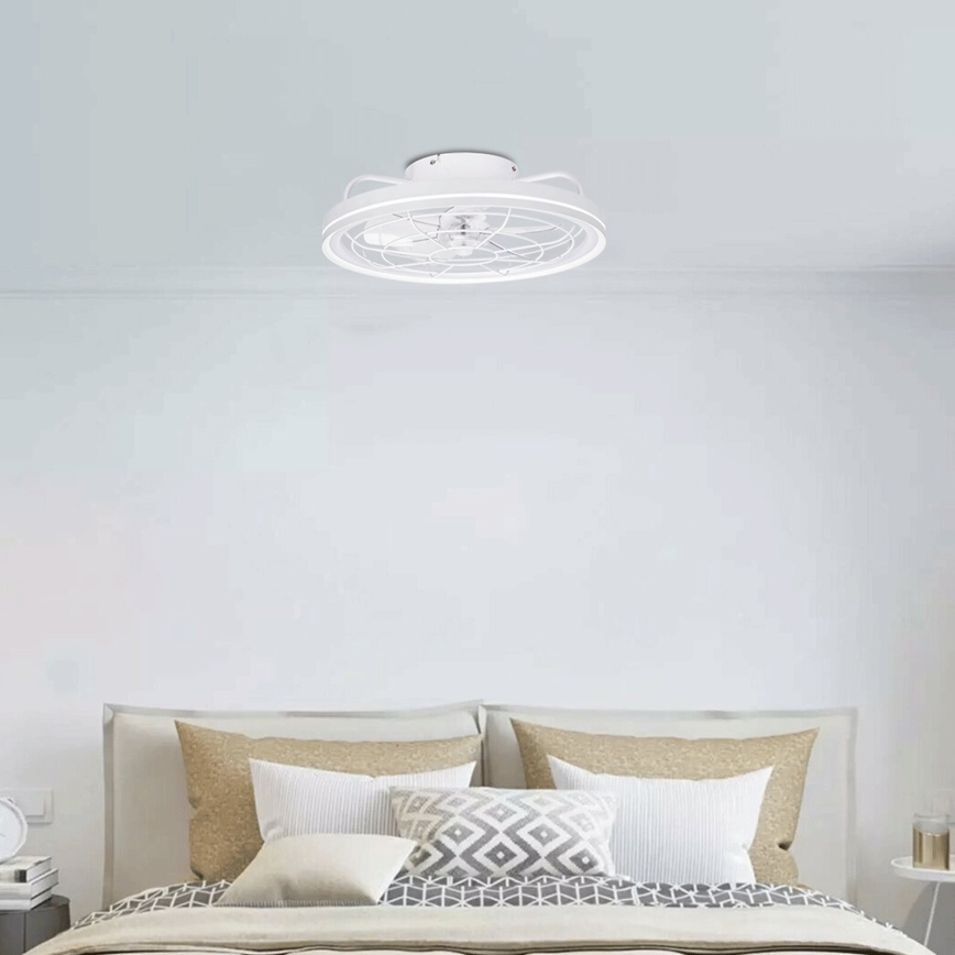 Aigostar - LED himmennettävä kattovalo LED/40W/230V 2700-6500K halkaisija 48 cm + kauko-ohjaus valkoinen