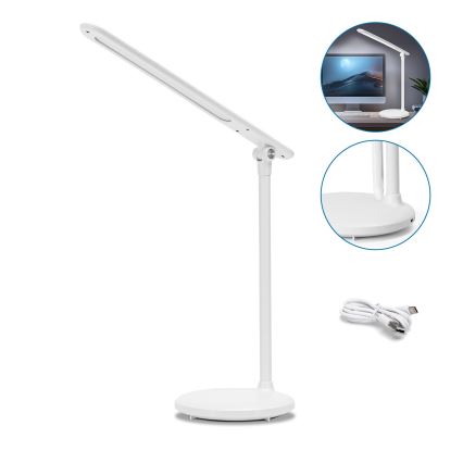 Aigostar - LED Himmennettävä ladattava kosketuspöytävalaisin LED/3W/5V 2700/4000/6500K 1800 mAh