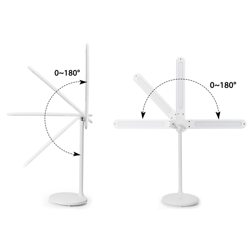 Aigostar - LED Himmennettävä ladattava kosketuspöytävalaisin LED/3W/5V 1200mAh 3000/4000/6500K