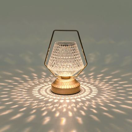 Aigostar - LED Himmennettävä ja ladattava pöytälamppu LED/1W/5V 2700/4000/6500K 1800mAh 20 cm