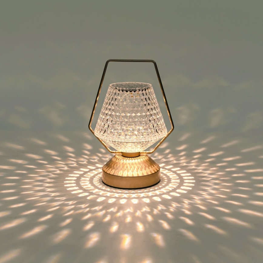 Aigostar - LED Himmennettävä ja ladattava pöytälamppu LED/1W/5V 2700/4000/6500K 1800mAh 20 cm