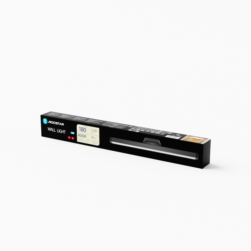 Aigostar - LED Himmennettävä ladattava Peilivalaistus LED/2,9W/5V 2000 mAh