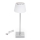 Aigostar - LED Himmennettävä ladattava ulkopöytävalaisin LED/4W/5V 3600mAh valkoinen/mattakromi IP54