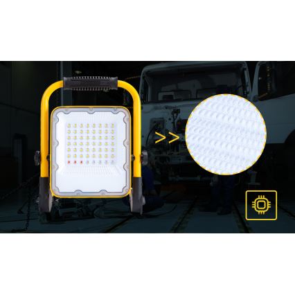 Aigostar - LED Himmennettävä ladattava valonheitin LED/100W/5V 6500K IP65 1500mAh