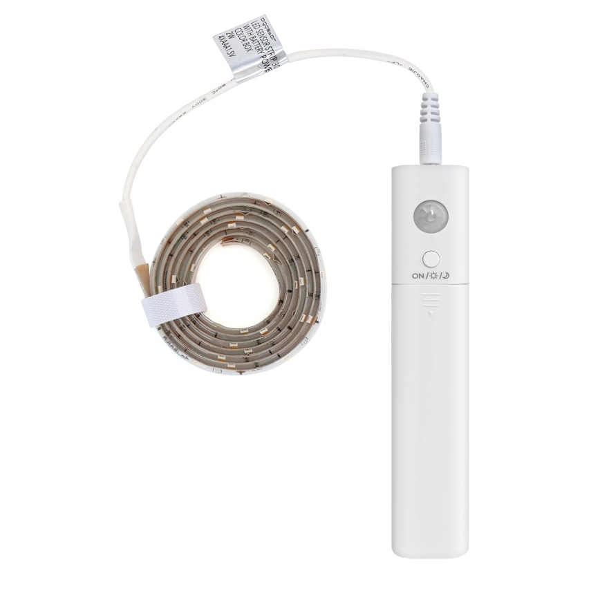 Aigostar - LED Himmennettävä nauha anturilla 1m LED/2W/4xAAA 3000K IP65