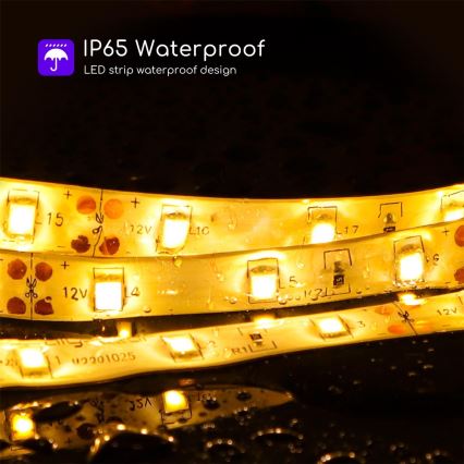 Aigostar - LED Himmennettävä nauha ulkokäyttöön 5m LED/18W/12/230V 3000K IP65