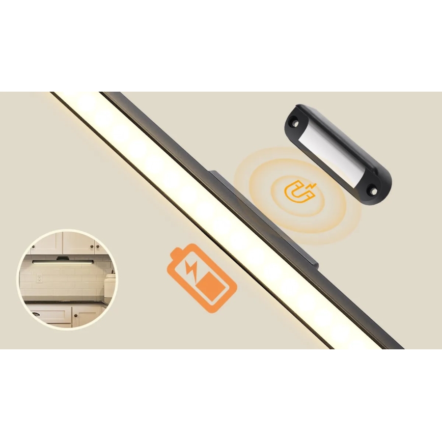 Aigostar - LED Himmennettävä rechargeable peili valaistus LED/2,9W/5V