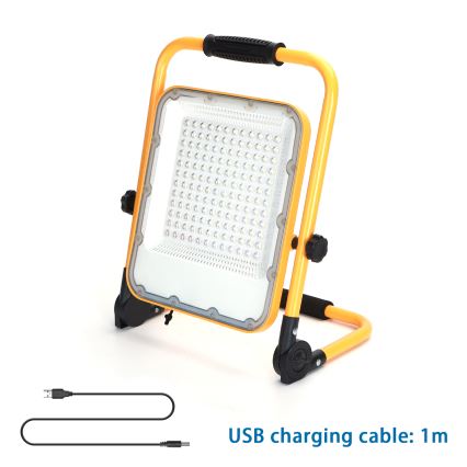 Aigostar - LED Himmennettävä rechargeable valonheitin LED/100W/5V 6500K IP65