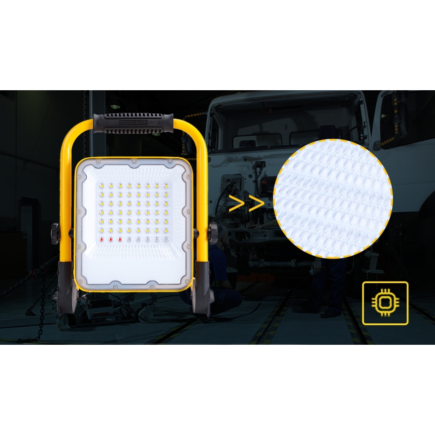 Aigostar - LED Himmennettävä rechargeable valonheitin LED/100W/5V 6500K IP65