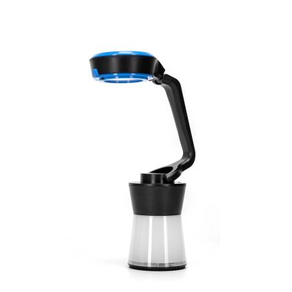 Aigostar - LED Himmennettävä retkeily taskulamppu 3in1 LED/3xAA musta/sininen