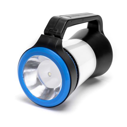 Aigostar - LED Himmennettävä retkeily taskulamppu 3in1 LED/3xAA musta/sininen