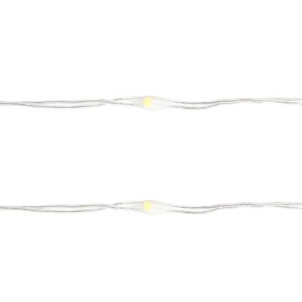 Aigostar - LED-jouluketju 100xLED/3xAA 10,3m kylmänvalkoinen