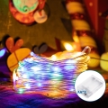 Aigostar - LED-jouluketju 100xLED/3xAA 10,3m monivärinen