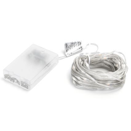 Aigostar - LED-jouluketju 100xLED/3xAA 10,3m monivärinen
