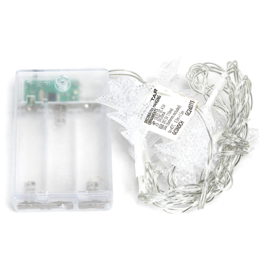Aigostar - LED-jouluketju 20xLED/3xAA 3,3m puut