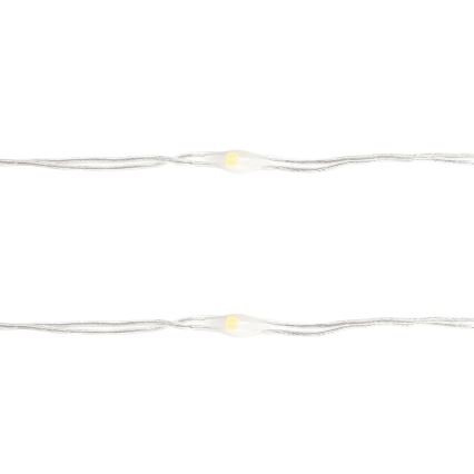 Aigostar - LED-jouluketju 50xLED/3xAA 5,3m lämpimänvalkoinen
