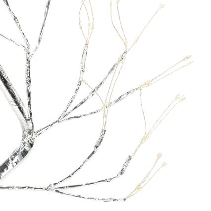 Aigostar - LED-joulukoriste, 108 LEDiä, 3× AA-paristolla, 8 toimintoa, 45 cm, lämmin valkoinen