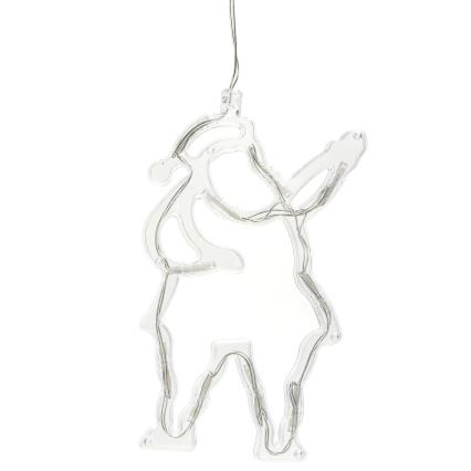 Aigostar - LED-joulukoriste 10xLED/3xAAA Joulupukki 20 cm