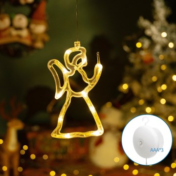 Aigostar - LED joulukoriste LED/3xAAA enkeli 21 cm