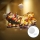 Aigostar - LED-joulukoriste LED/3xAAA Joulupukki porojen kanssa 13,4cm