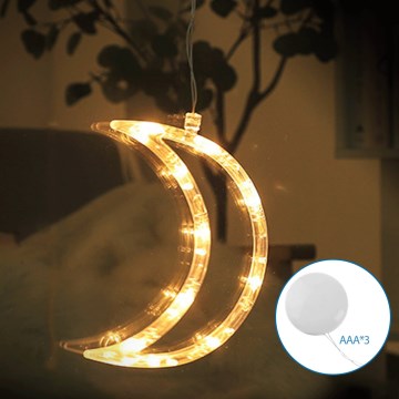 Aigostar - LED-joulukoriste LED/3xAAA kuu 18,5cm