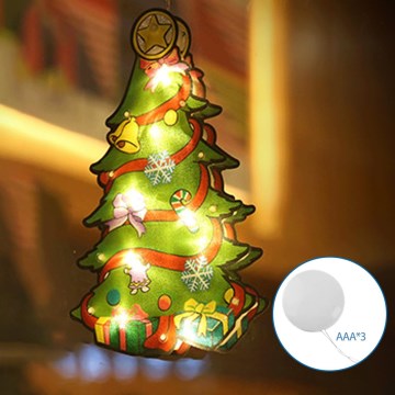Aigostar - LED-joulukoriste LED/3xAAA puu 15cm