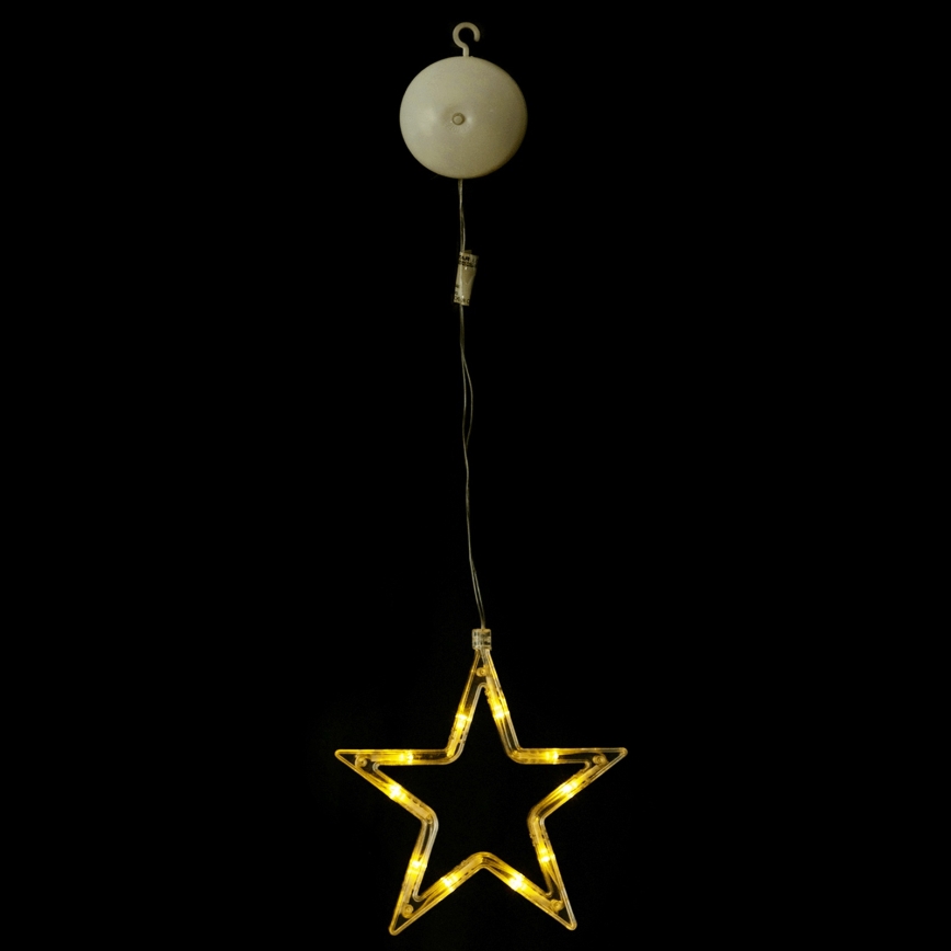 Aigostar - LED-joulukoriste LED/3xAAA tähti 19cm