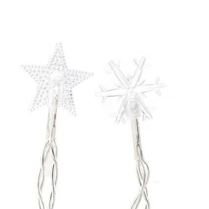 Aigostar - LED-ulkojouluvaloketju 25xLED/8 toimintoa 3xAA 2,5 m IP44 kylmänvalkoinen