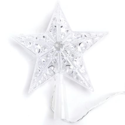 Aigostar - LED-joulutähti 16xLED/3xAA lämmin valkoinen