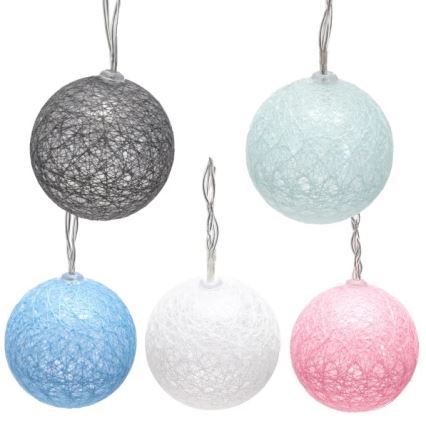 Aigostar - LED-jouluvaloketju 10xLED/3xAA 2 m lämpimän valkoinen