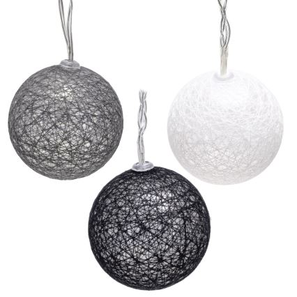 Aigostar - LED-jouluvaloketju 10xLED/3xAA 2m lämminvalkoinen